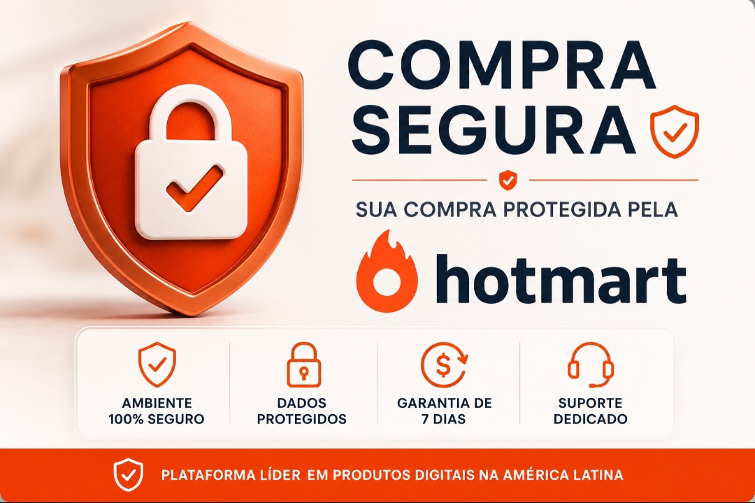 Compra segura protegida pela Hotmart
